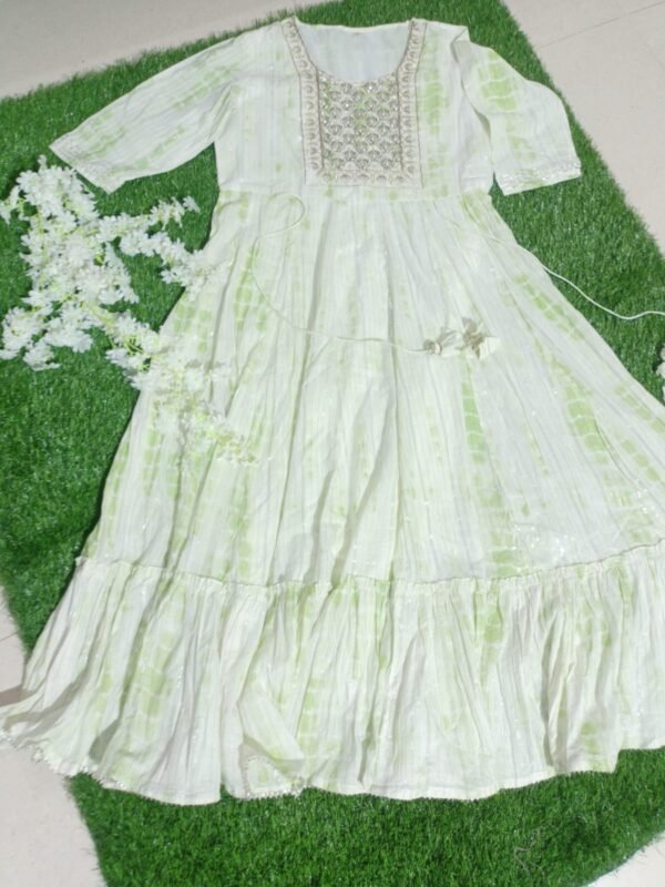 White Anarkali Dress